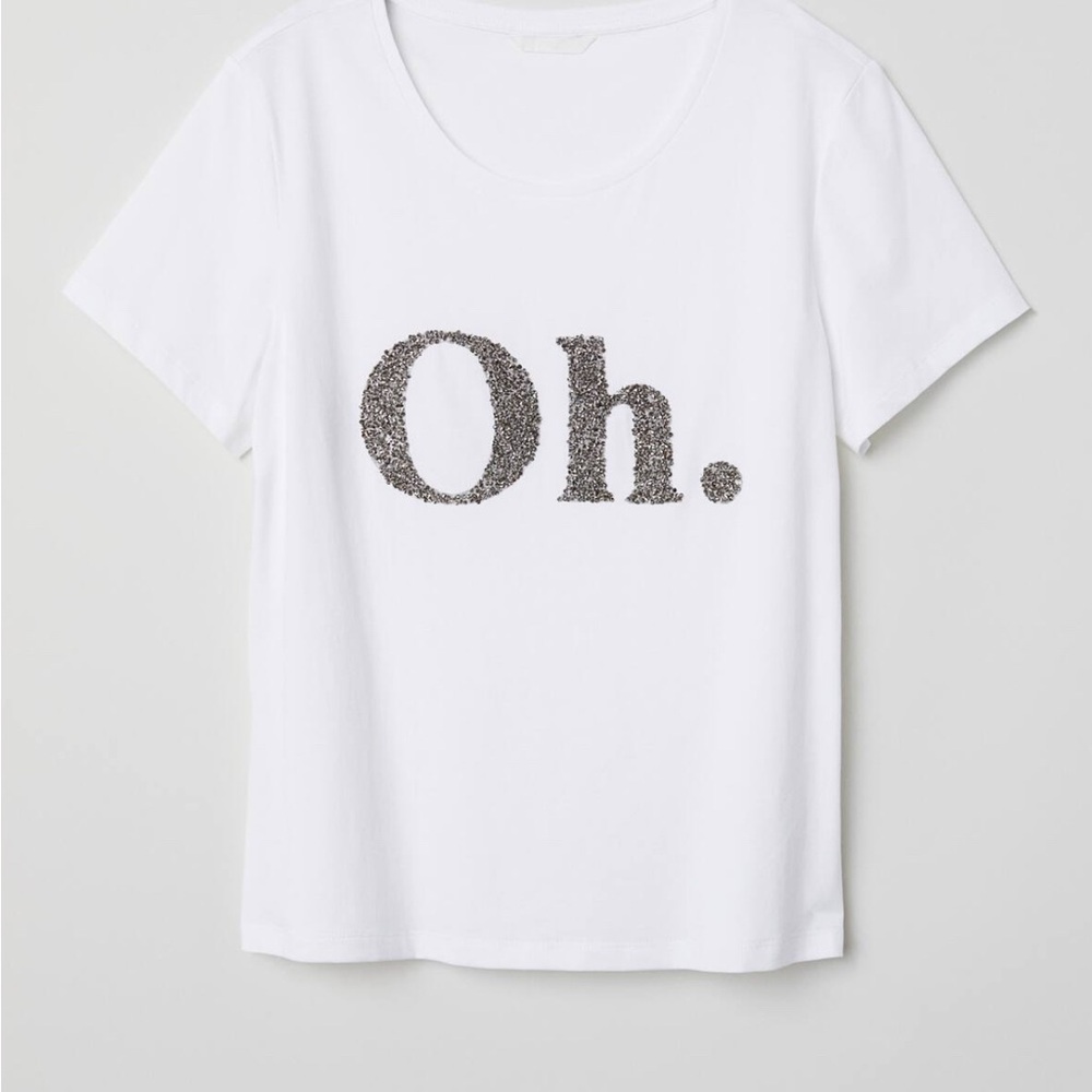 H&M T-SHIRT WITH A MOTIF